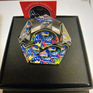 Arribas Brothers Disney Fantasia Mickey & Villain Crystal Paperweight
